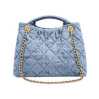 Chanel Bow Bag Blue Washed Denim
