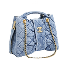 Chanel Bow Bag Blue Washed Denim