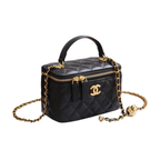 Chanel Small Vanity Case Chain Black