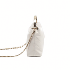 Chanel 25S Coco Crush Handle Caviar White Lghw