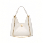 Chanel 25 Medium Hobo - Beige Caviar