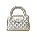 Chanel Kelly Silver Mirrored Calfskin