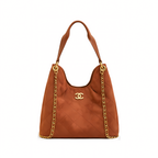 Chanel City Zip Tote - Signature Canvas Mahogany Brown
