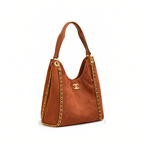 Chanel City Zip Tote - Signature Canvas Mahogany Brown