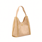 Chanel Hobo Handbag Calfskin Gold-Tone