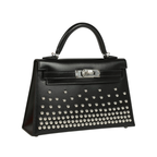 Hermès Clouté Mini Kelly 20 Black