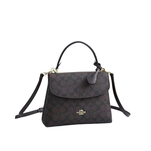Coach Emory Top Handle Pebble Choclate