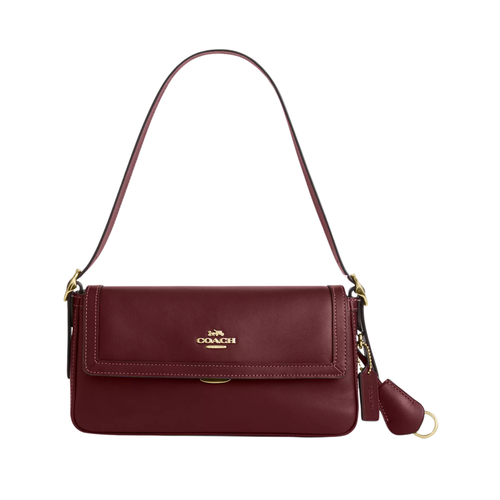 Coach Etta Small Flap Red Leather