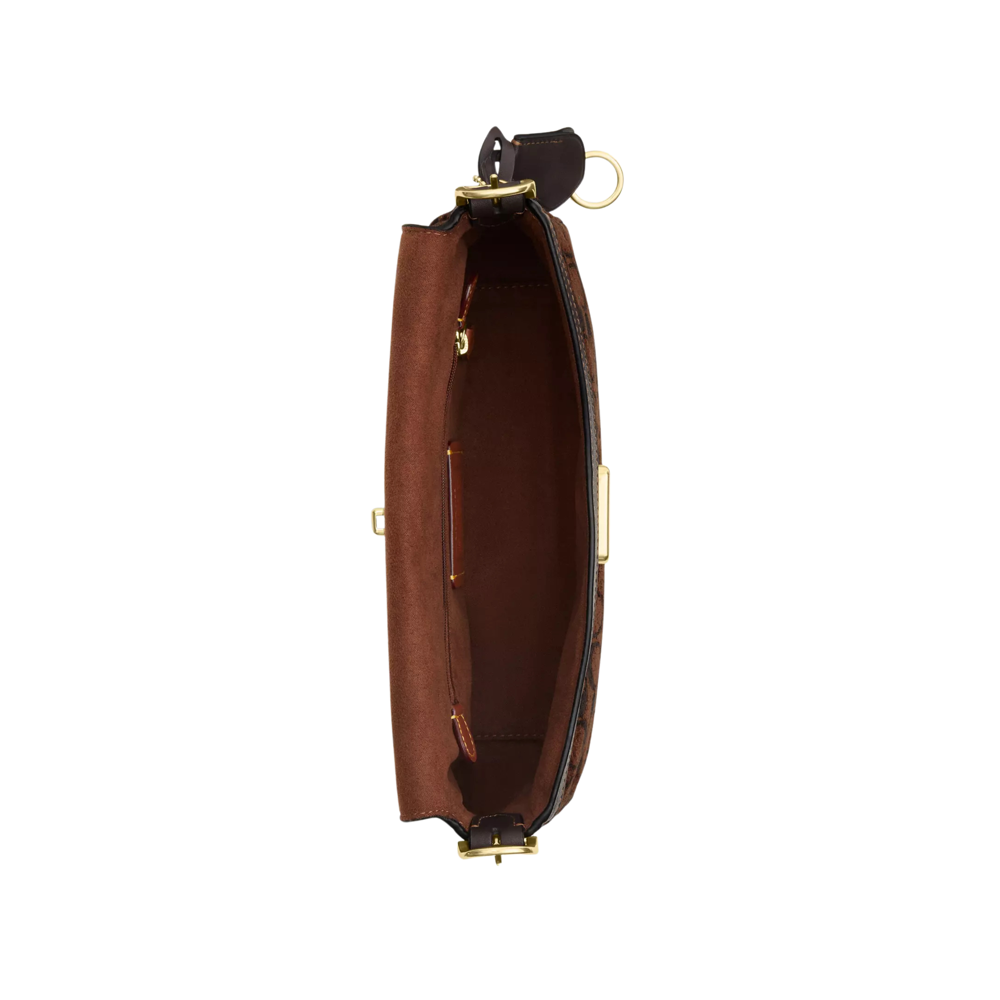 Coach Etta Small Flap Signature Chenille Truffle