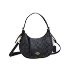 Coach Kleo Hobo Signature Canvas Cocoa Almond