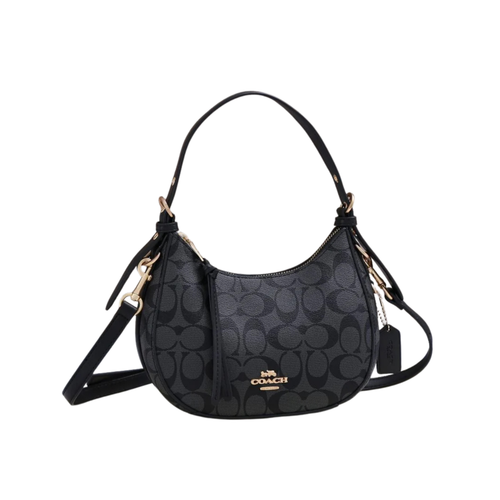 Coach Kleo Hobo Signature Canvas Cocoa Almond