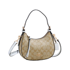 Coach Kleo Hobo Signature Canvas Walnut