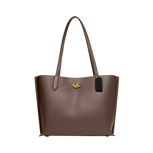Coach Willow Tote Dark Stone Brown