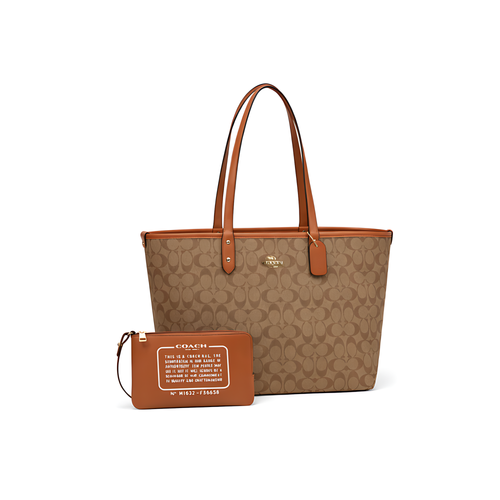 Coach City Tote Signature Canvas