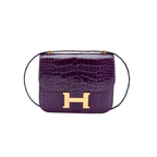 Hermès Constance 18 Purple Alligator