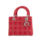 Dior Christian Dior Mini Lady Dior Bag Red