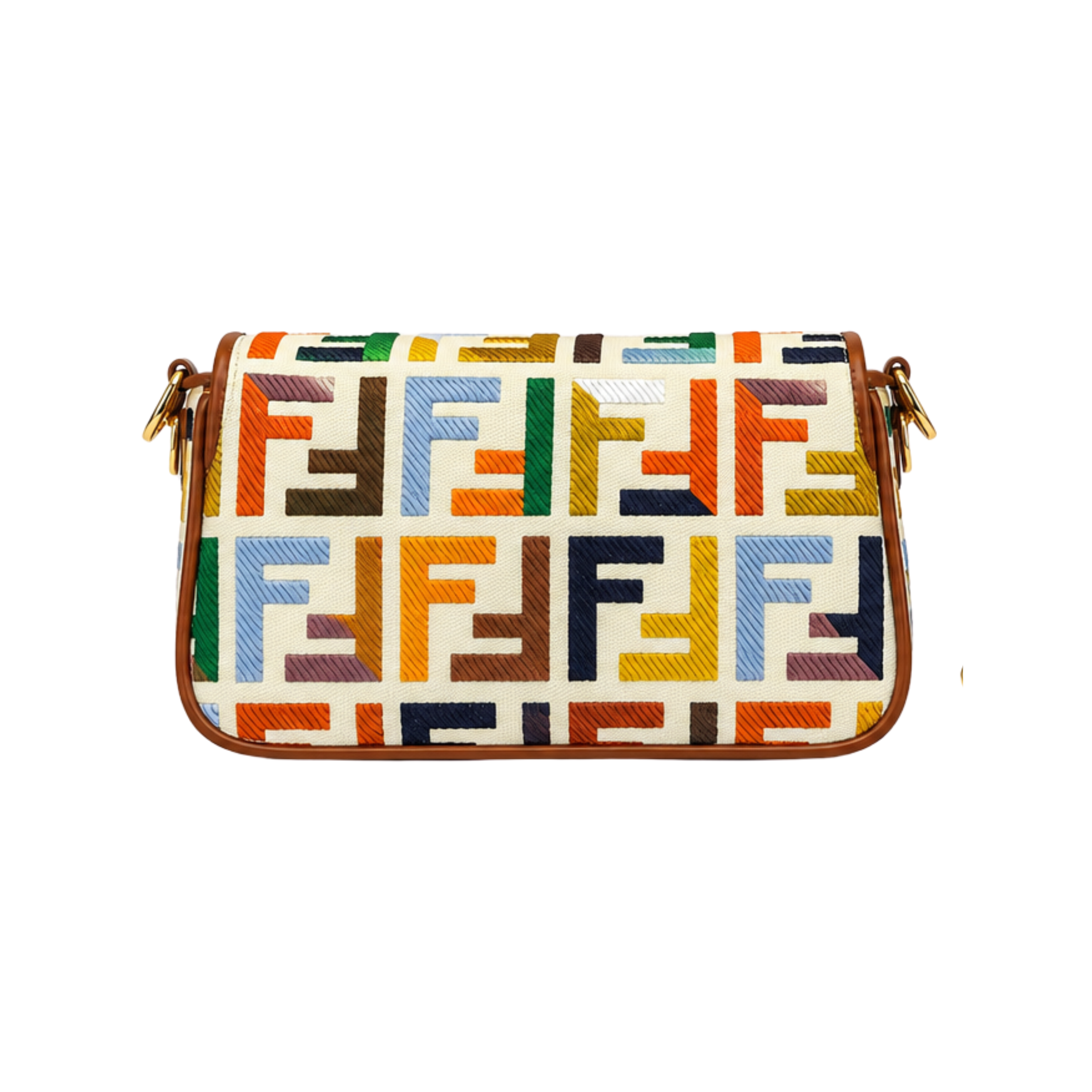 Fendi Multicolor Canvas Baguette Bag