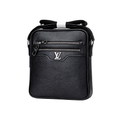 Louis Vuitton Black Leather LV