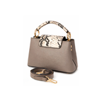 Louis Vuitton Capucines Steeple Grey Python