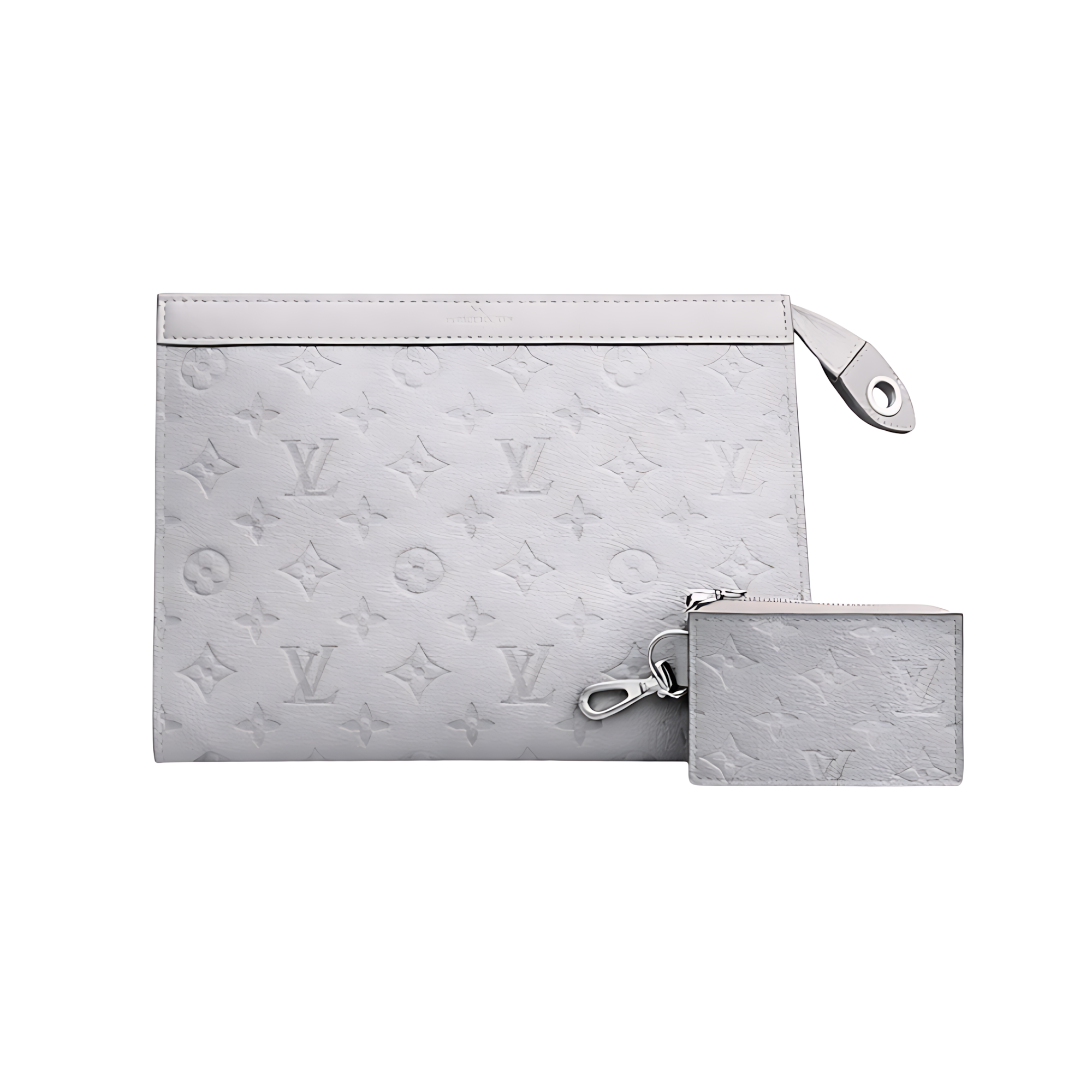 Louis Vuitton Pouch | Louis Vuitton Grey LV Design - View 1