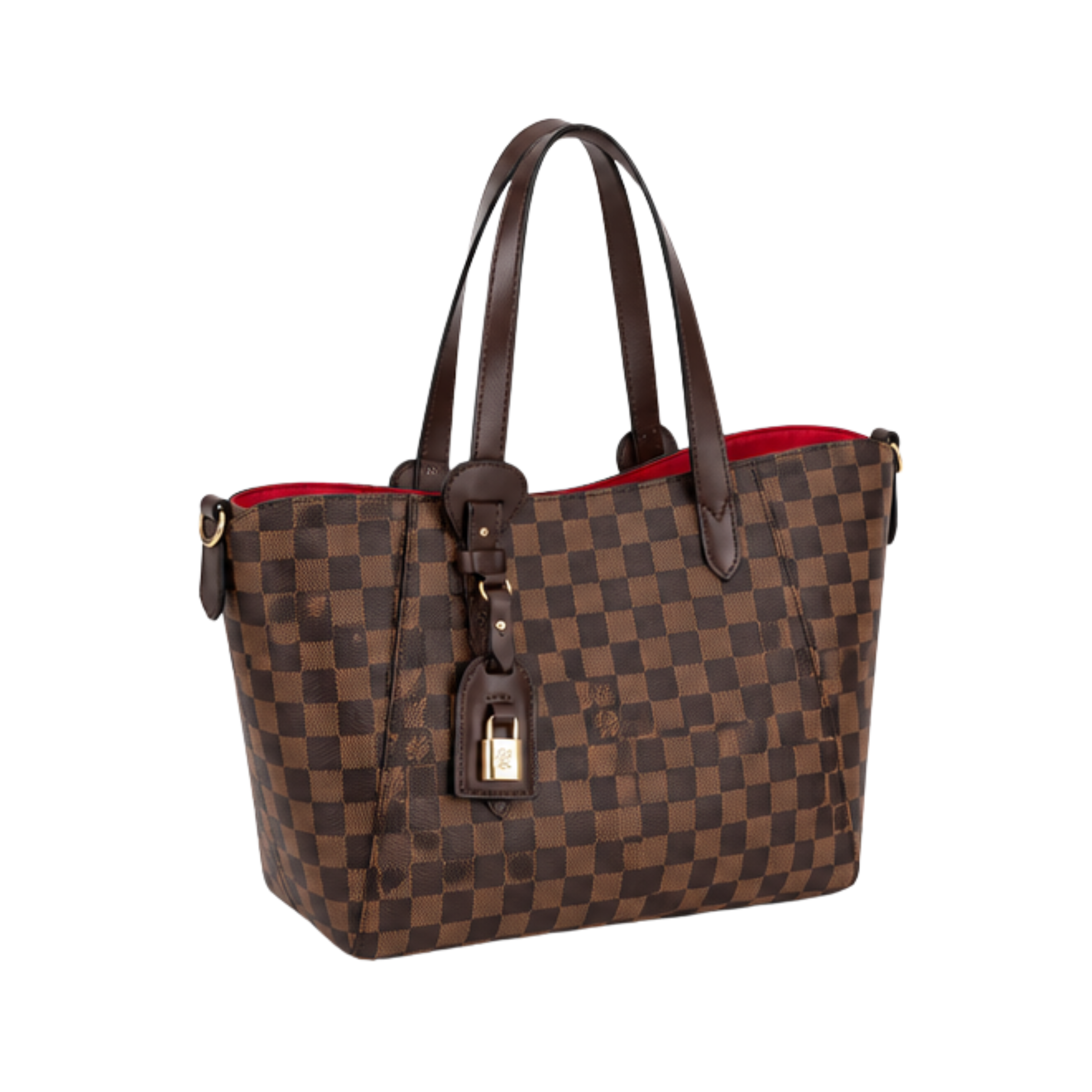 Louis Vuitton Damier Ebene Hampstead MM Tote Bag Brown
