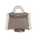 Hermès Mini Kelly II 20 Teddy Gris Caillou