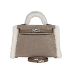 Hermès Mini Kelly II 20 Teddy Gris Caillou