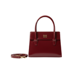 Miu Solitaire Shiny Leather Red