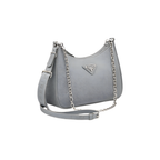 Prada Re-Nylon Shoulder Bag Mercury Gray