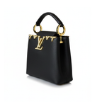Louis Vuitton Capucines Black Leather