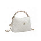Chanel 19 White Flap Bag