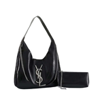 Saint Laurent Le 5 A 7 Leather Hobo Bag