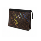 Louis Vuitton Pouch Leather Rainbow Mono