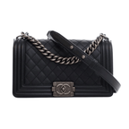 Chanel Boy Bag - Black Caviar Leather