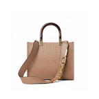 Fendi Top Handle Shoulder Bag Leather