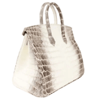 Hermès Birkin 30 Himalaya Niloticus Crocodile Handbag