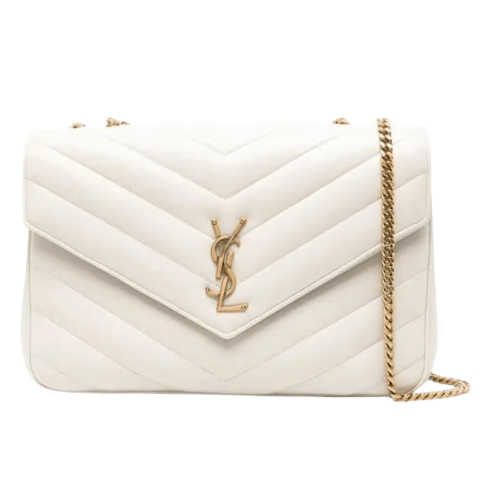 Saint Laurent | Loulou Mini Chain Bag In Quilted Lambskin Leather