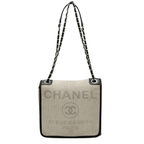 Chanel Deauville Pm Shoulder Bag - Canvas and Leather