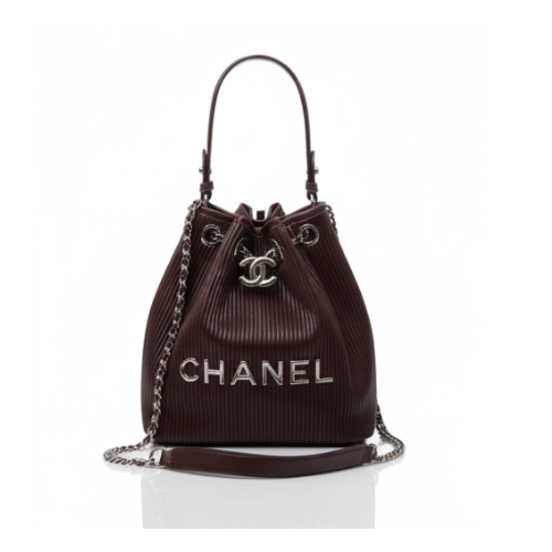 Chanel Deauville Canvas Bucket Bag