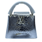 Louis Vuitton Capucines Metallic Silver