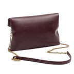 Saint Laurent Cassandre Flap Chain Shoulder Bag - Dark Ruby Calfskin Leather