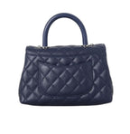 Chanel Coco Handle Mini Bag - Navy Blue Caviar Leather
