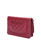 Chanel Classic On Chain Quilted Red Leather