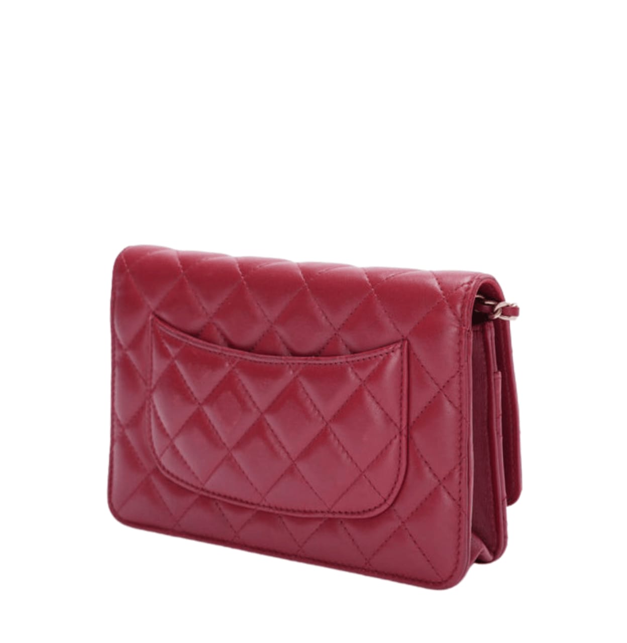 Chanel Classic On Chain Quilted Red Leather