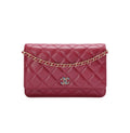 Chanel Classic On Chain Quilted Red Leather