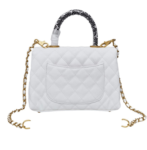 Chanel Small Flap Bag with Top Handle - Quilted Leather