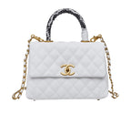 Chanel Small Flap Bag with Top Handle - Quilted Leather