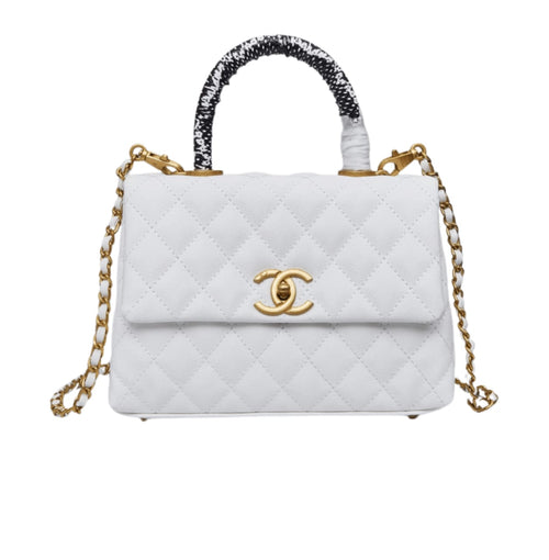 Chanel Small Flap Bag with Top Handle - Quilted Leather