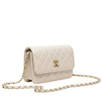 Chanel Classic Flap Bag - Quilted White Lambskin Leather