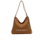 Chanel Hobo Bag Featuring A Textured, Ribbed Design